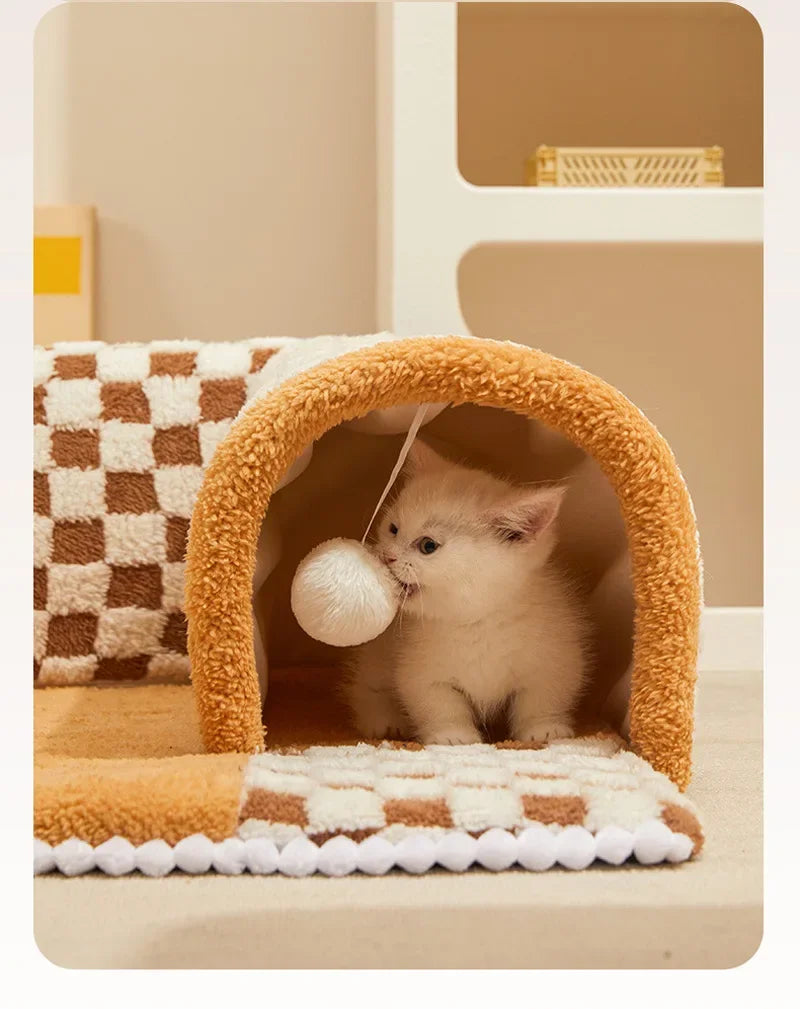 Interactive Cat Play Tunnel